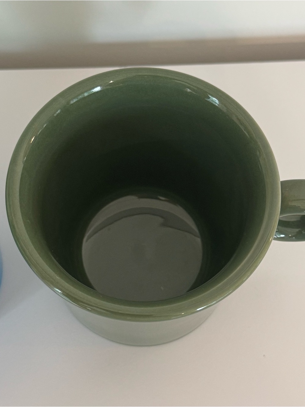 Set Of 2 Fiesta Ware O Ring Mug Pair Turquoise Juniper HLC USA - Picture 4 of 7
